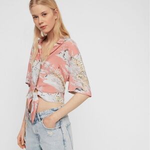 All Saints Leni Borneo Shirt Size Medium